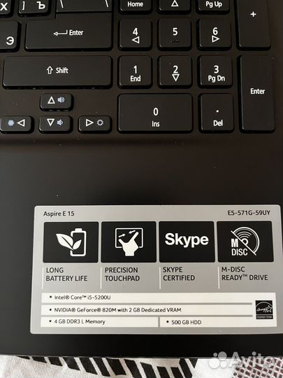 Ноутбук acer
