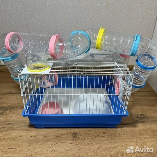 Клетка для грызунов с трубами лабиринтом