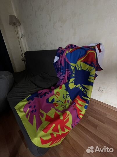 Плед детский новый покрывало тигр яркий