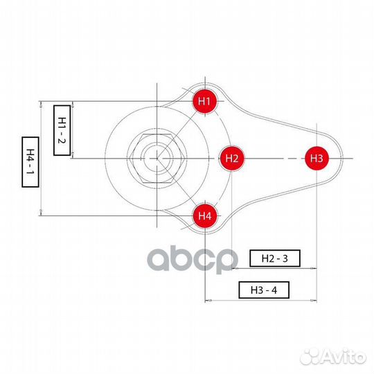 Cbkd-11 Опора шаровая перед прав/лев CB01