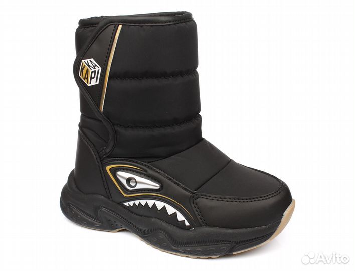 Сапоги зимние Kapika (Черный, Мальчик, 27 / 17.5 см)