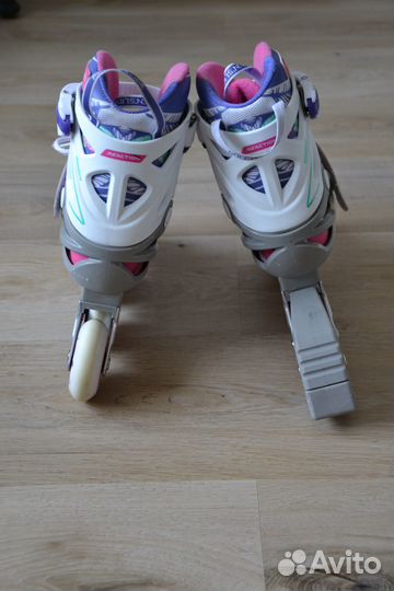 Ролики детские раздвижные Reaction Rainbow, 31-36