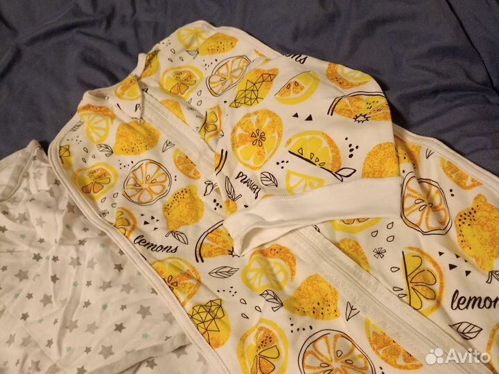 Пеленка кокон на липучках и кокон на молнии