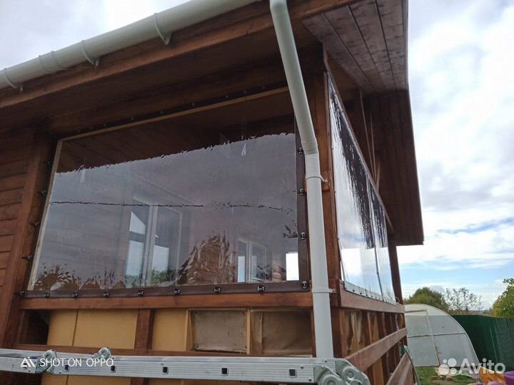 Мягкие пвх окна на беседку для террасы