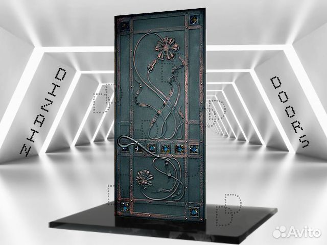 Дизайнерская металлическая входная дверь