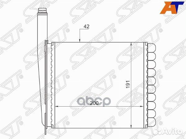Радиатор отопителя салона LADA kalina 04-13 ST