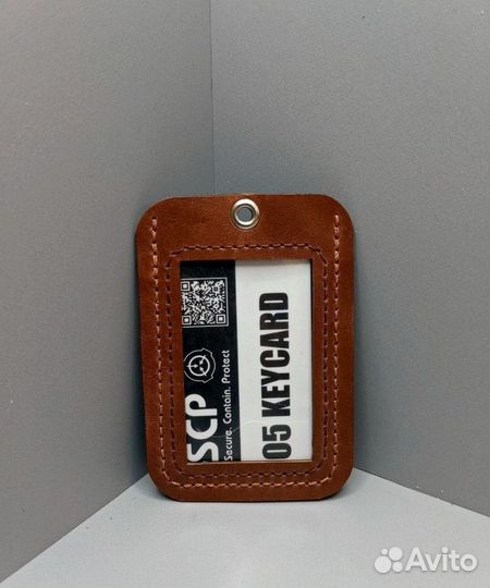 Бейдж чехол для пропуска, ручная работа