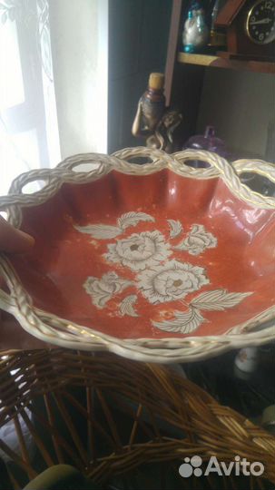 Фарфоровыя редкая тарелка германя