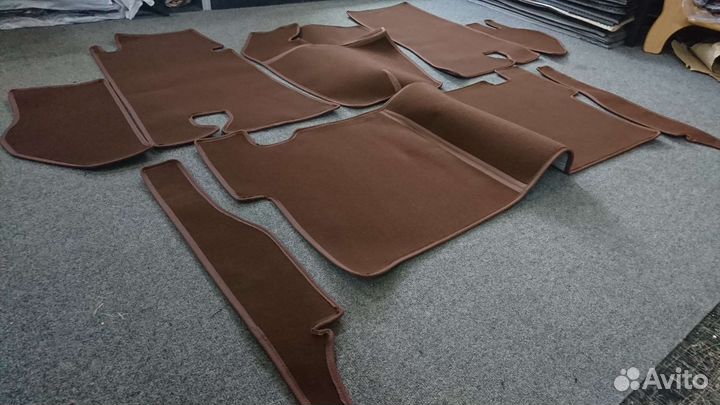 Автоковрики для газ-21-3, коричневые
