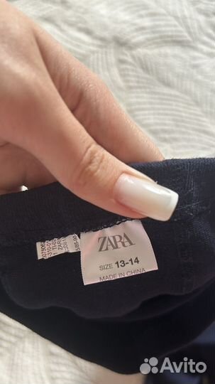 3 пары колготок Zara 13-14 лет серые синие