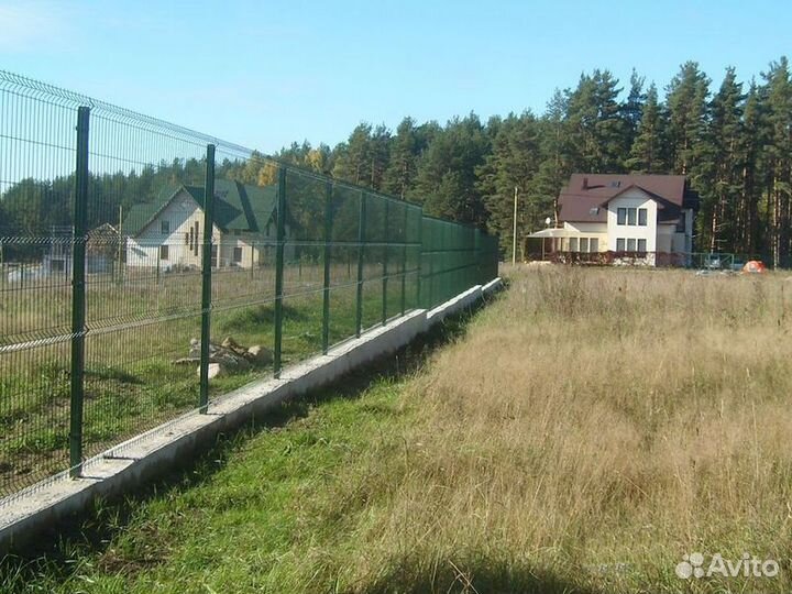 Забор из 3д сетки под ключ