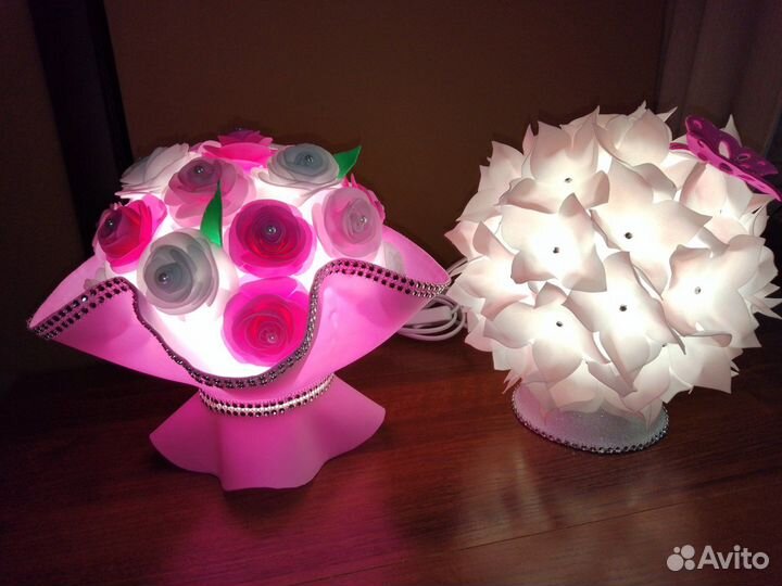 Светильник букет ночник ручной работы