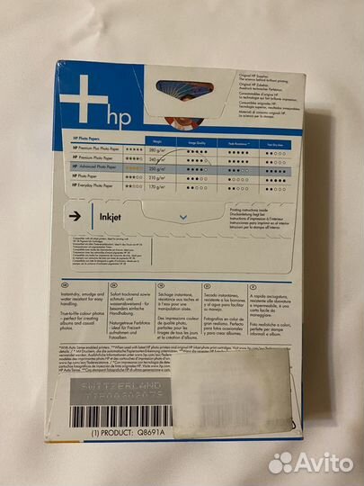 Фотобумага HP Advanced Glossy 10x15 см 250 г/м2