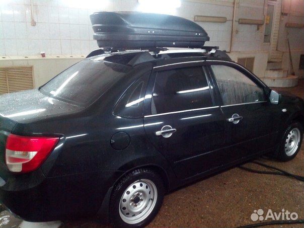 Автобоксы на крышу Ветлан 350 л на Nissan Pulsar