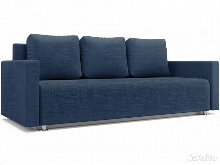 Диван еврокнижка синий