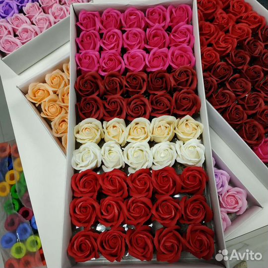 Мыльные розы поштучно/коробкой
