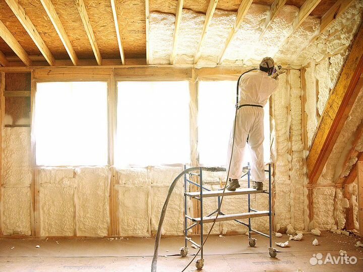 Утепление Пенополиуретаном и Гидроизоляция