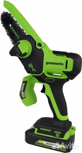 Пила цепная аккумуляторная Greenworks G24MCS10 мин