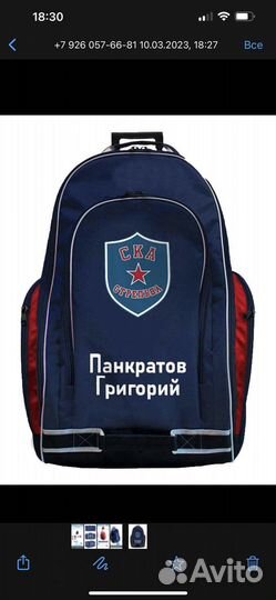 Хоккейный баул на заказ