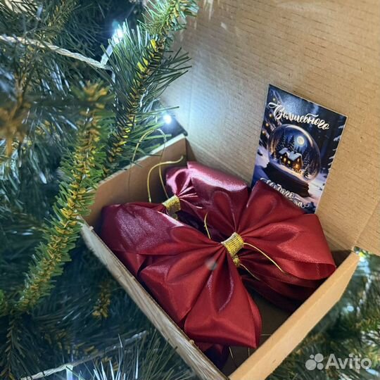 Банты на ёлку ручная работа