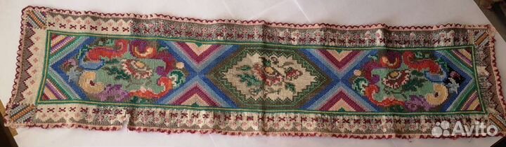 Вышивка старинная, салфетка винтажная