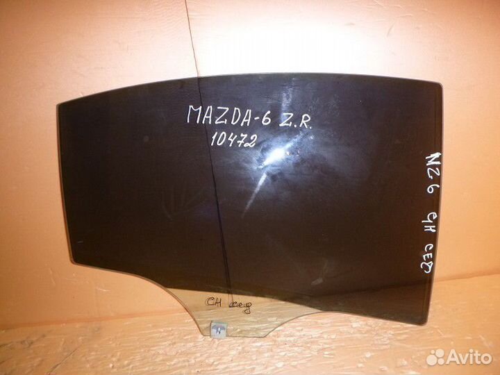 Стекло двери задней правой mazda 6 (GH) 2007