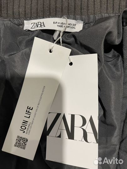 Бомбер женский оверсайз Zara (XS, S, M)