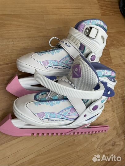 Коньки детские раздвижные 31 36