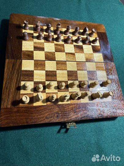 Шахматы дорожные деревянные