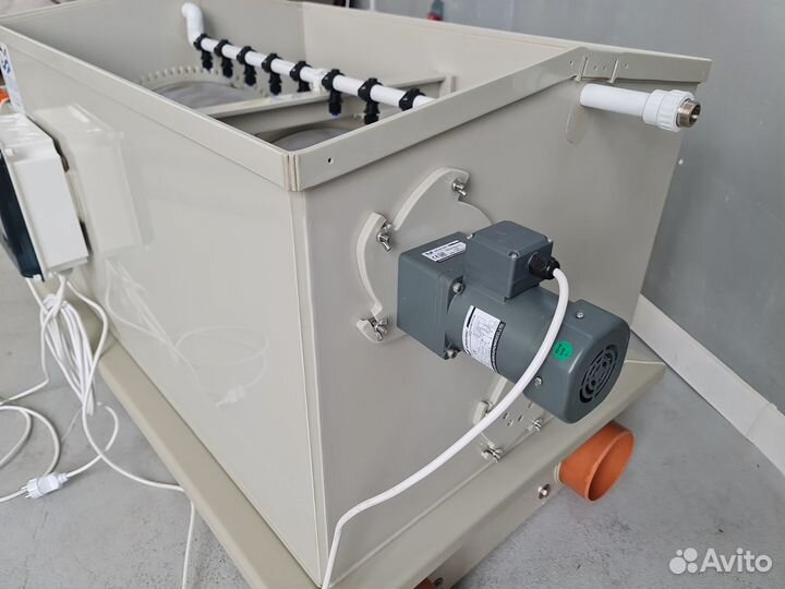 Барабанный фильтр для узв и пруда 100куб (e1a3)