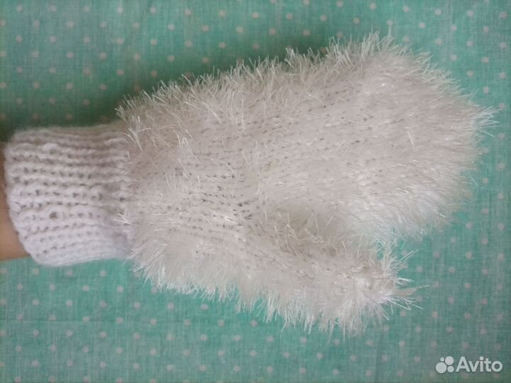 Варежки пушистые
