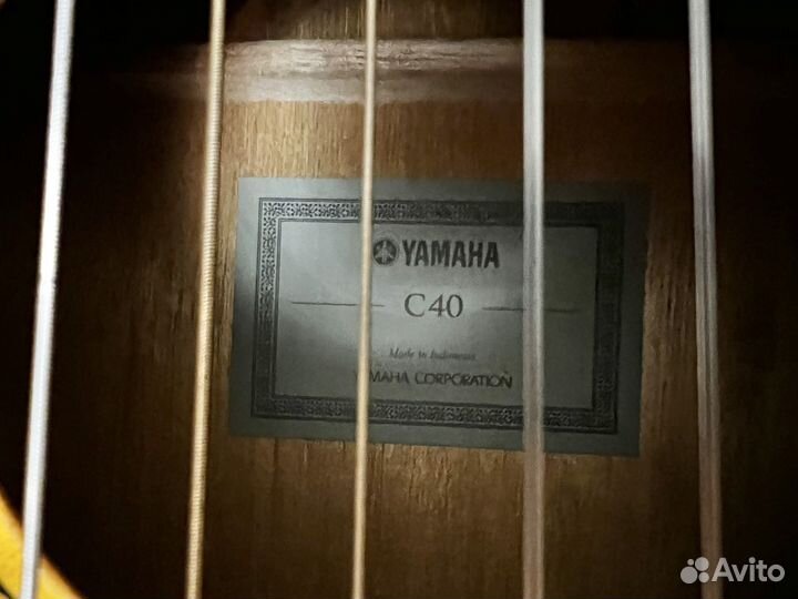 Гитара yamaha c40 чехол струны