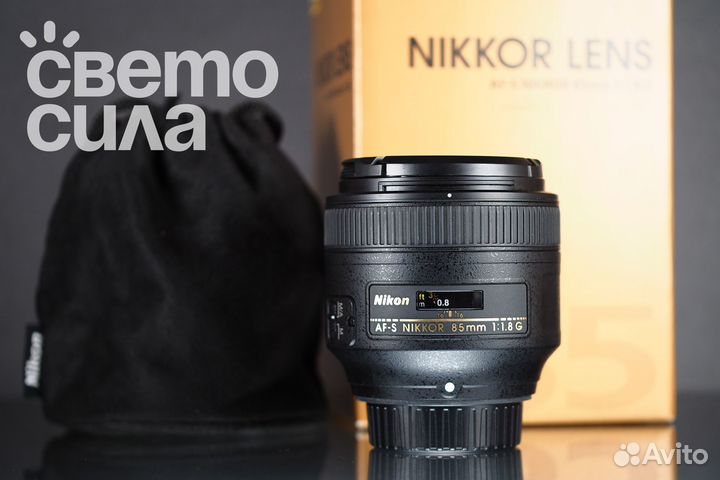 Nikon 85mm f/1.8 G как новый