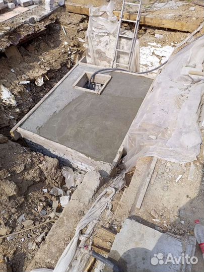 Заливка фундамента