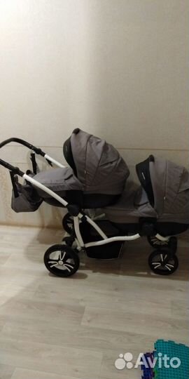 Коляска для двойни bebetto 42 (3 в 1)