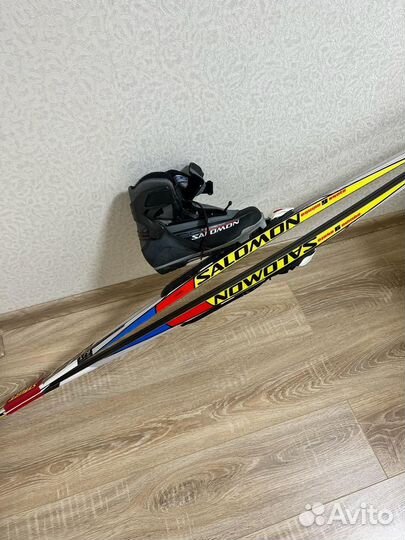 Лыжи salomon equipe 9 skate + Ботинки salomon