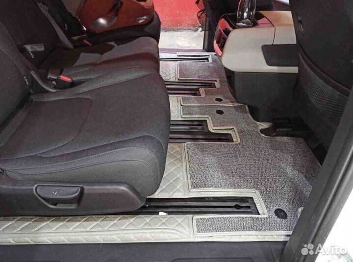 3D коврики из экокожи KIA carnival 4 8