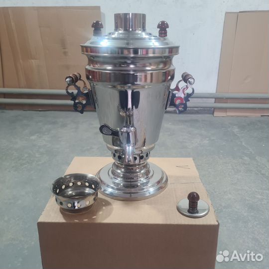 Самовар на дровах 3л новый