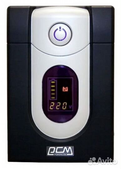Ибп Powercom 1500ва/900 Вт + 2хАккума