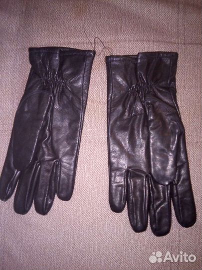 Мужские кожаные перчатки новые
