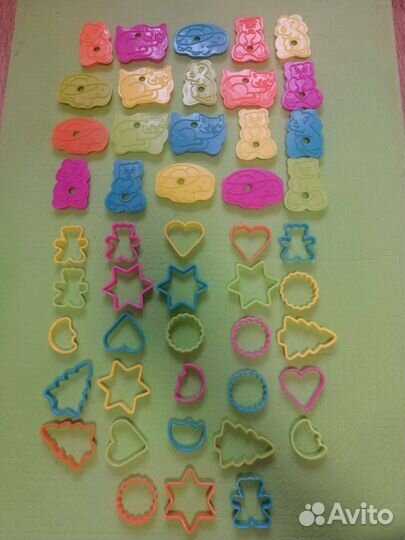 Формочки для печенья пластилина песка
