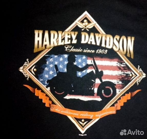 Винтажная футболка harley-davidson 99г Made in UK