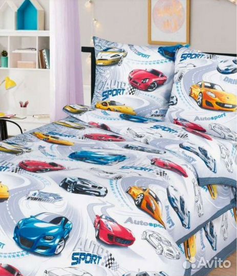 Постельное белье 1,5 спальное новое детское