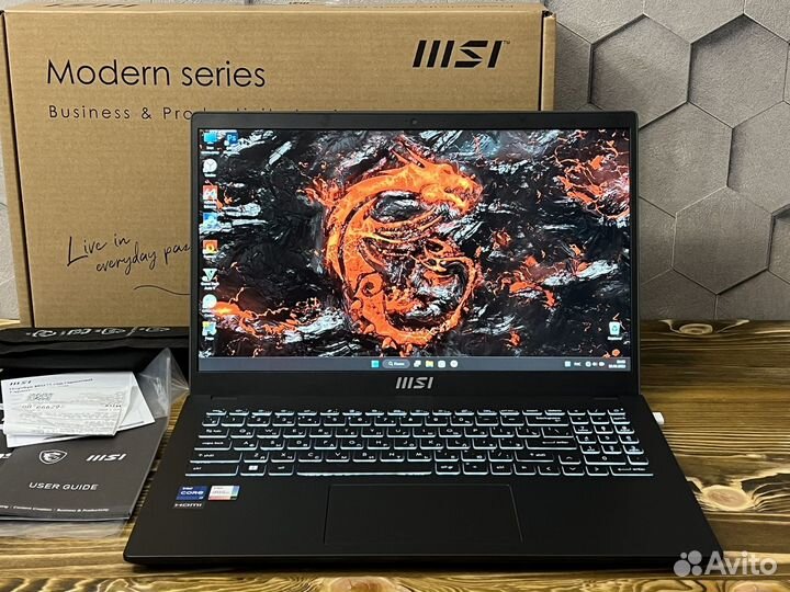MSI Intel i7 12th 10 Ядер/FHD IPS/SSD 512/16Ram