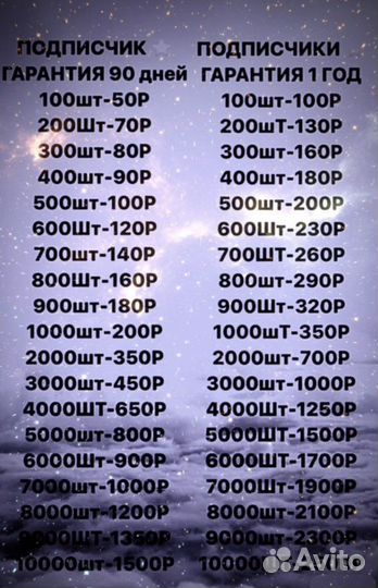 Накрутка подписчиков