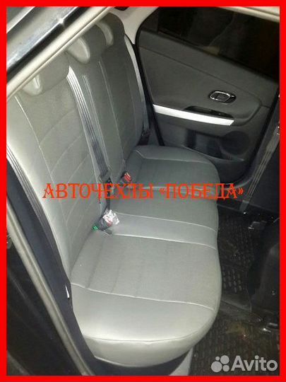 Чехлы Kia Ceed 2 из экокожи серые Классика