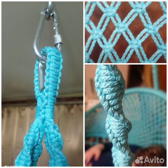 Подвесное кресло макраме