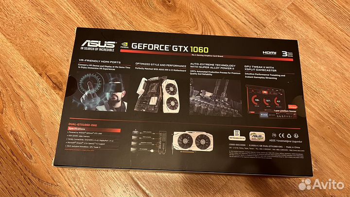 Asus Dual GeForce GTX 1060 OC 6Gb