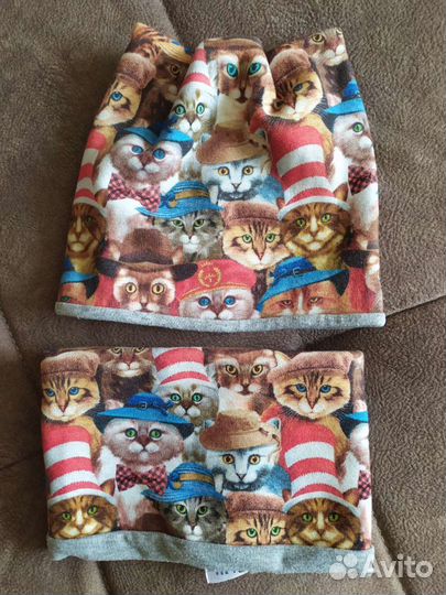 Комплект шапка и снуд