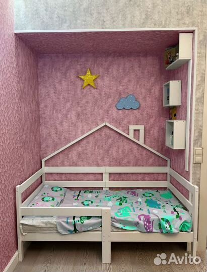 Кроватка детская Терем Инк берёза с бортиком